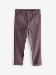 Fig Purple Skinny Fit Stretch Chino Trousers (3-16yrs) - Image 1 of 5