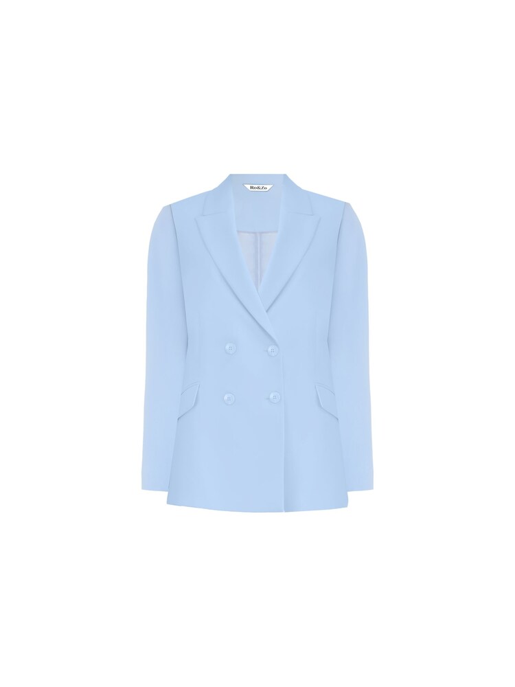 Ro&Zo Blue Double Breasted Blazer - Image 6 of 6 Ro&Zo Blue Double Breasted Blazer - Image 6 of 6