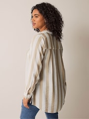 Natur - Evans Curve Bluse mit Kerbausschnitt - Bild 5 von 6