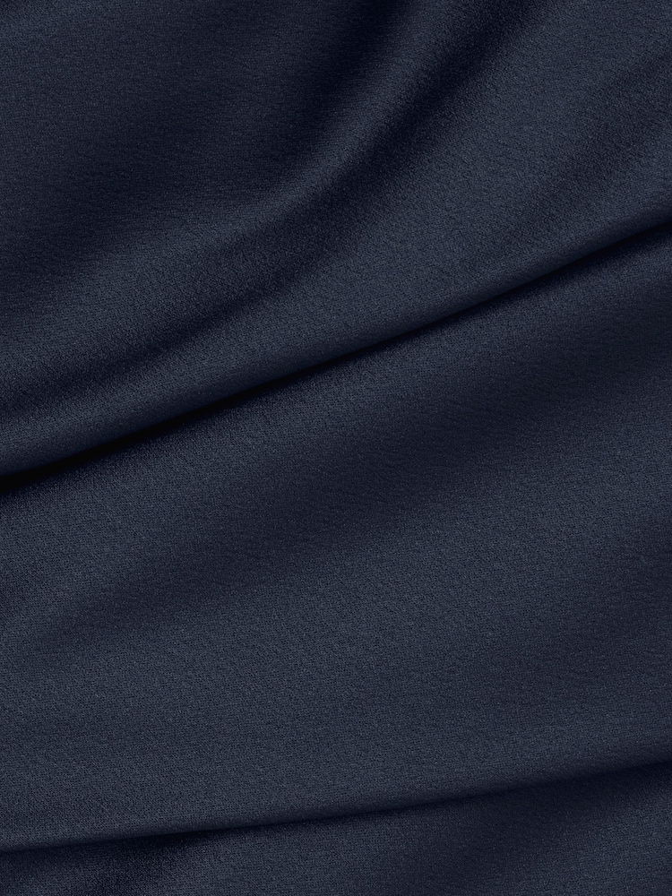 Adrianna Papell Blue Satin Crepe Dress - Image 7 of 7