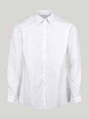 Trutex White Slim Fit Long Sleeve 3 Pack School Shirts - Imagen 6 de 7