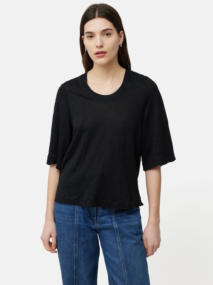 Linen Blythe Half Sleeve T-Shirt - Image 1 of 6