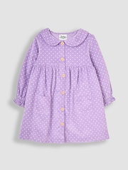 JoJo Maman Bébé Lilac Purple Cord Shirt Dress - Image 1 of 3