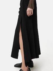 Jigsaw Black Crepe Japanese Seamed Skirt - Image 2 of 6