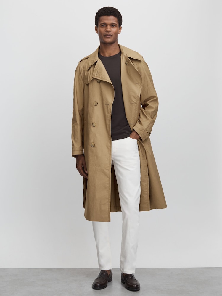 Oscar Jacobson Cotton Trench Coat - Image 1 of 6