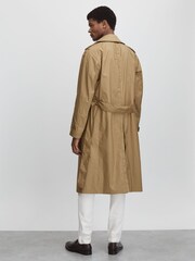 Oscar Jacobson Cotton Trench Coat - Image 4 of 6