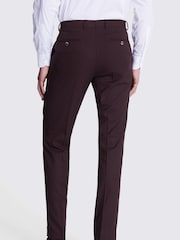 MOSS Purple Tailored Fit Port Flannel Trousers - Image 2 of 3