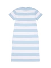 U.S. Polo Assn. Blue Womens Striped T-Shirt Dress - Image 6 of 7