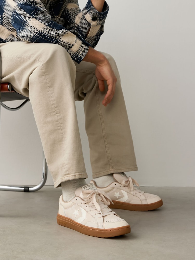 Converse Nude Pro Blaze Classic 90s Trainers - Image 1 of 11