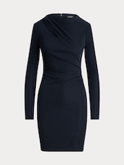 Lauren Ralph Lauren Коктейльные платья с плиссировкой Стрейчевый трикотаж цвета морской волны - Image 9 of 9