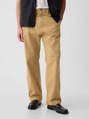Gap Brown 90's Loose Fit Stretch Chino Trousers - Image 2 of 5