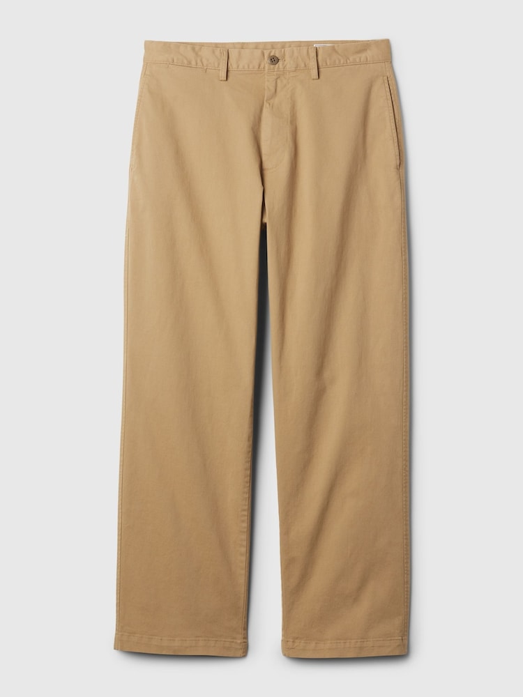 Marrón - Pantalones chinos elásticos de corte holgado con diseño de los 90 de Gap - Imagen 5 de 5 Marrón - Pantalones chinos elásticos de corte holgado con diseño de los 90 de Gap - Imagen 5 de 5