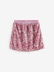 Pink Velour Sequin Skirt (3-16yrs) - Image 5 of 7