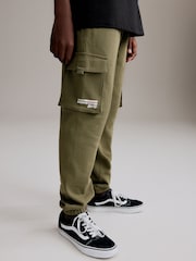 Črna/kaki zelena - Utility 100% Cotton kratek rokav; s kratkimi rokavi majica and lahke hlače za prosti čas Set (3-16yrs) - Slika 5 iz 11