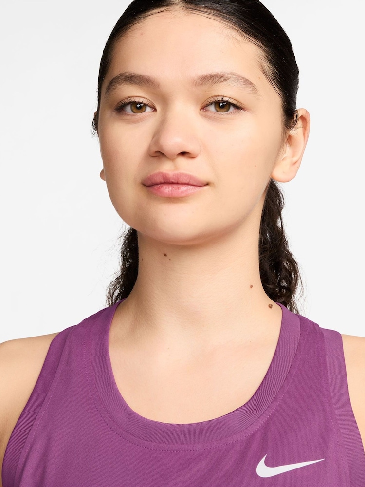 Nike Purple Dri-FIT Racerback Tank Vest Top - Image 3 of 3