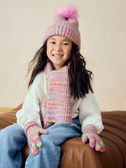 Multi Rainbow Hat Gloves And Scarf Set (3-16yrs) - Image 1 of 4