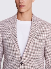 MOSS Multi Tailored Fit Houndstooth Jacket - Image 4 of 5