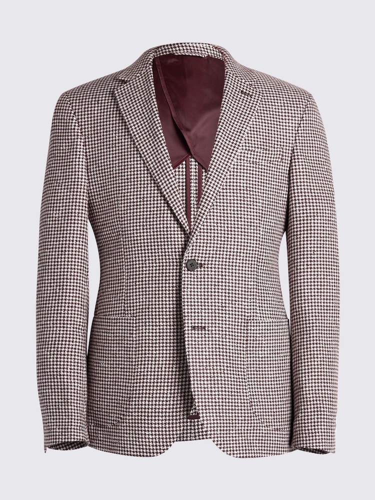 MOSS Multi Tailored Fit Houndstooth Jacket - Image 5 of 5