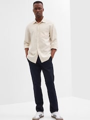 Gap Blue Skinny Fit Stretch Essential Chino Trousers - Image 1 of 4