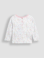JoJo Maman Bébé Duck Egg Mouse Velour Pinafore Dress And Top Set 2 Pack - Image 5 of 6