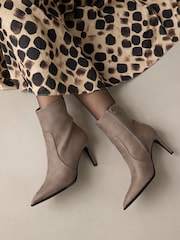 Grey Forever Comfort® Skinny Heeled Ankle Boots - Image 3 of 8