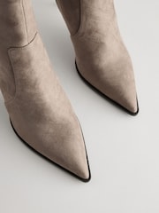 Grey Forever Comfort® Skinny Heeled Ankle Boots - Image 8 of 8