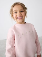 Baker by Ted Baker Pink Sweat Top and Flare Set - Image 1 of 14