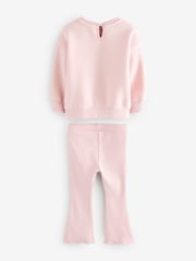 Baker by Ted Baker Pink Sweat Top and Flare Set - Image 10 of 14
