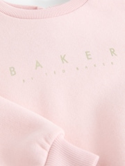 Baker by Ted Baker Pink Sweat Top and Flare Set - Image 14 of 14