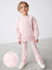 Baker by Ted Baker Pink Sweat Top and Flare Set - Image 2 of 14
