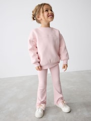 Baker by Ted Baker Pink Sweat Top and Flare Set - Image 3 of 14