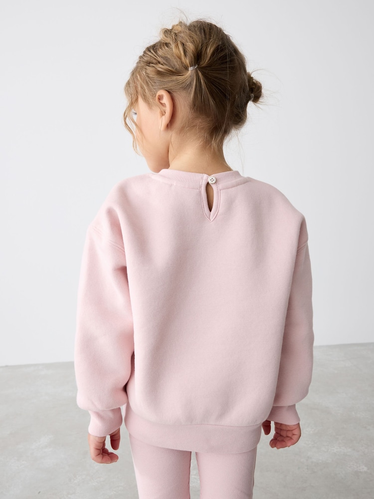 Baker by Ted Baker Pink Sweat Top and Flare Set - Image 5 of 14