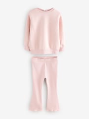 Baker by Ted Baker Pink Sweat Top and Flare Set - Image 9 of 14