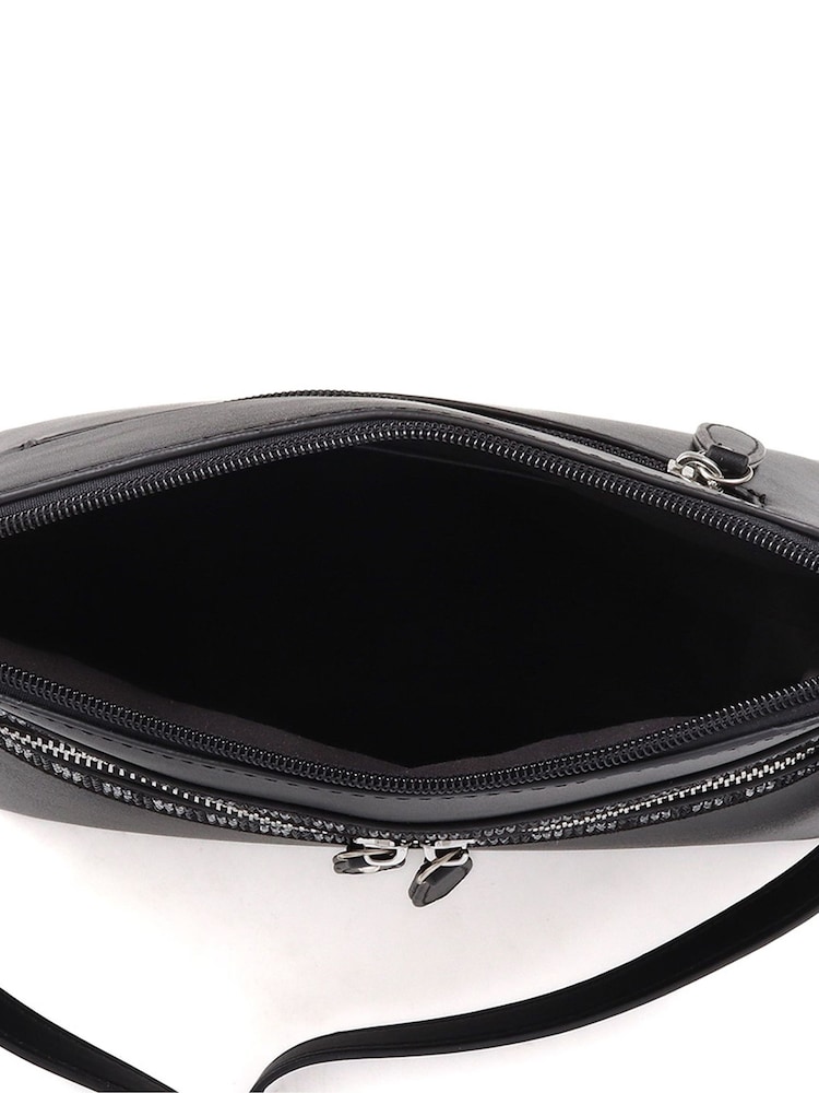 Pavers Black Pavers Zip-Fasten Crossbody Black Bag - Image 3 of 3
