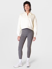 Sweaty Betty Dark Grey Marl 7/8 Length Super Soft Yoga Leggings - Image 4 of 8