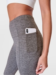 Sweaty Betty Dark Grey Marl 7/8 Length Super Soft Yoga Leggings - Image 5 of 8