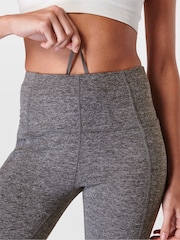 Sweaty Betty Dark Grey Marl 7/8 Length Super Soft Yoga Leggings - Image 6 of 8