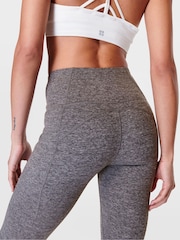 Sweaty Betty Dark Grey Marl 7/8 Length Super Soft Yoga Leggings - Image 7 of 8