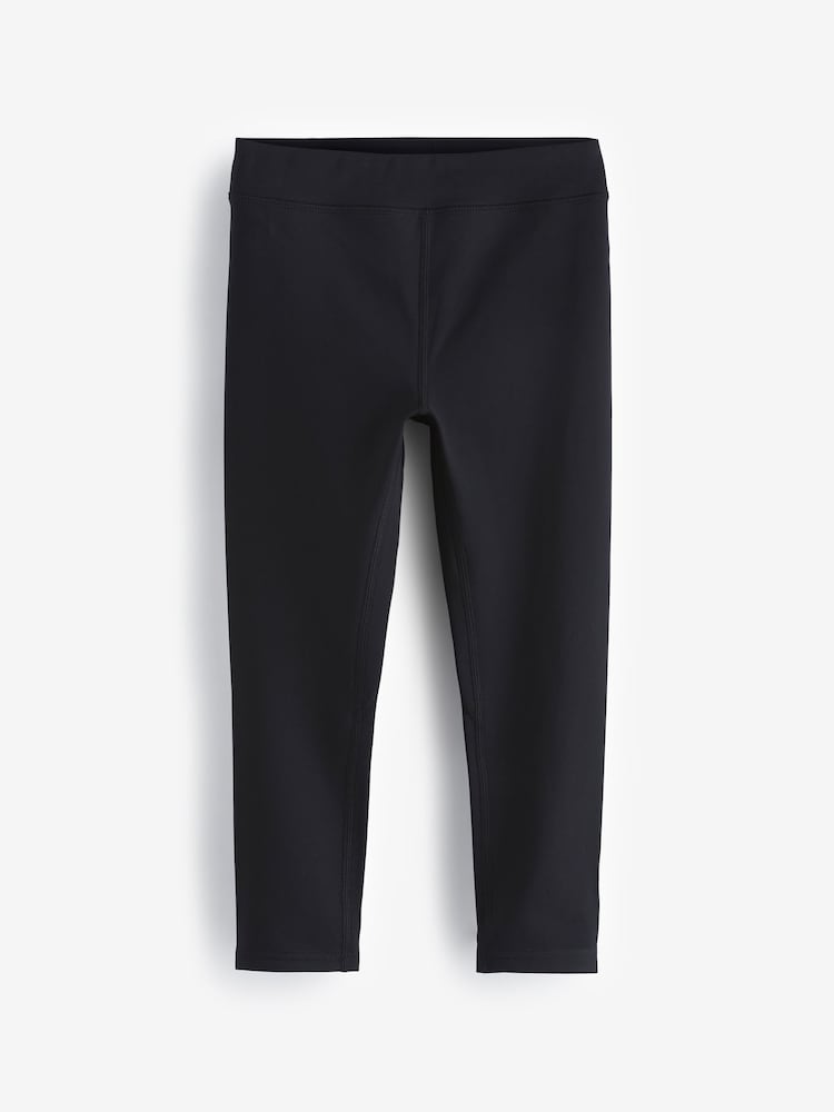 Black Fleece Lined Sports Leggings (3-16yrs) - Image 1 of 3