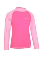 Mountain Warehouse Pink Kids Long Sleeved Rash Vest - Image 2 of 4