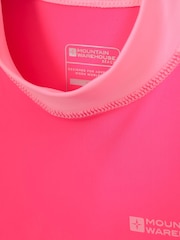 Mountain Warehouse Pink Kids Long Sleeved Rash Vest - Image 4 of 4