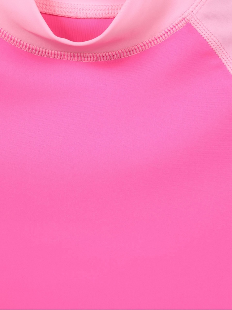 Mountain Warehouse Pink Light Kids Long Sleeve Rash Vest - Image 5 of 5