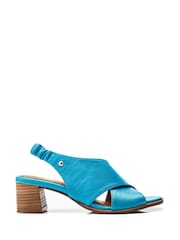 Moda in Pelle Prinia Cross-Over Low Block Elastic Sandals - Image 1 of 4