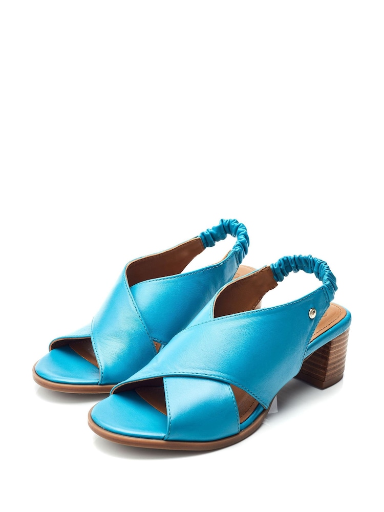 Moda in Pelle Prinia Cross-Over Low Block Elastic Sandals - Image 2 of 4
