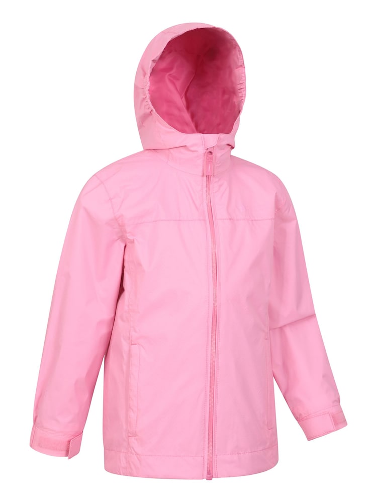 Mountain Warehouse Light Pink Kids Torrent Waterproof Jacket - Image 2 of 5 Mountain Warehouse Light Pink Kids Torrent Waterproof Jacket - Image 2 of 5