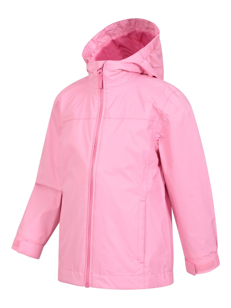 Rose clair - Veste imperméable Mountain Warehouse Torrent enfant - Image 3 of 5