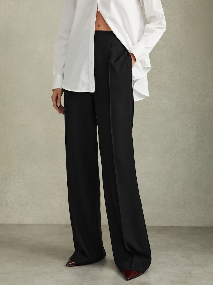 Reiss Tansey Fluid Wide Leg Trousers - Imagen 1 de 7