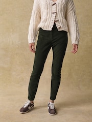 Olive Green Corduroy Skinny Trousers - Image 3 of 7