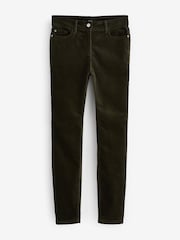 Olive Green Corduroy Skinny Trousers - Image 6 of 7