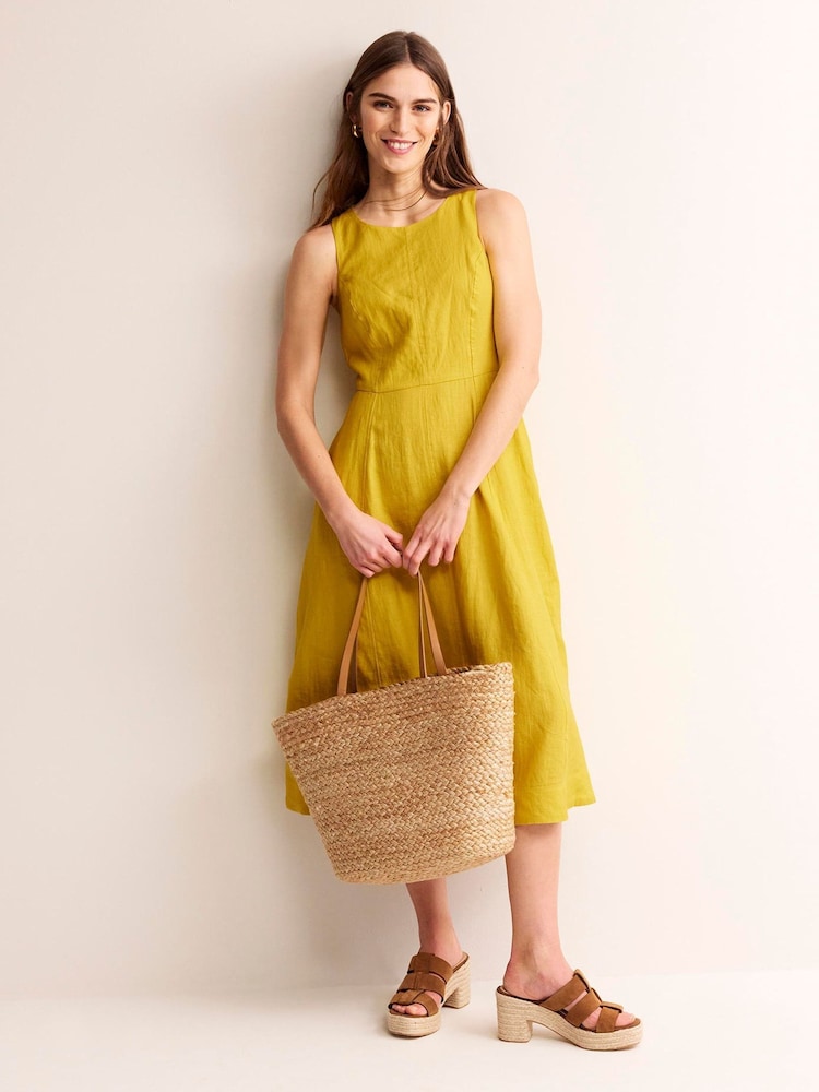 Boden Carla Midikleid aus 100 % Leinen - Bild 1 von 7